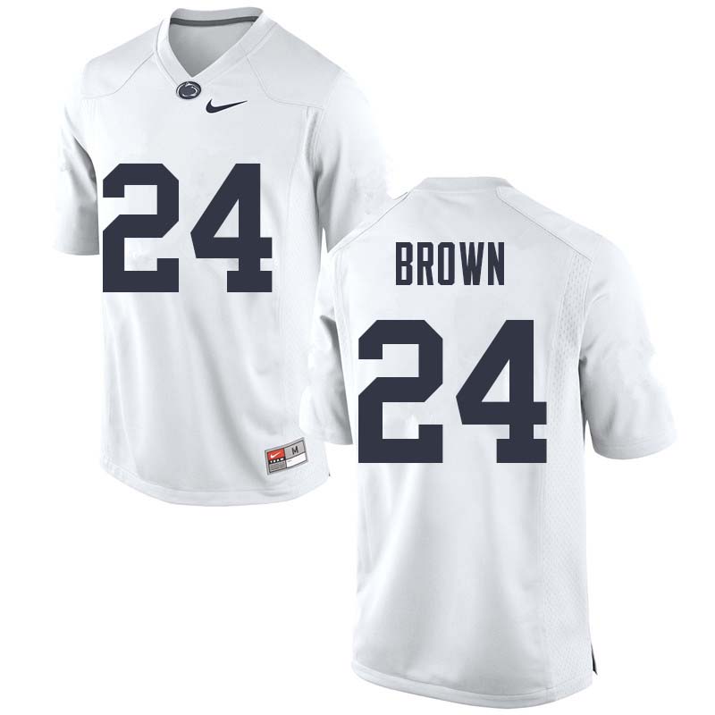 NCAA Nike Men's Penn State Nittany Lions D.J. Brown #24 College Football Authentic White Stitched Jersey ZZU7198VB